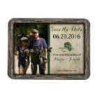 Rustic Fishing Lure Save the Date Photo Magnet