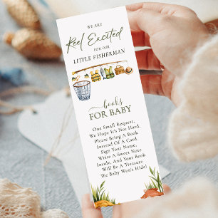 Rustic Fishing Theme Baby Shower Books for Baby Bookmarks