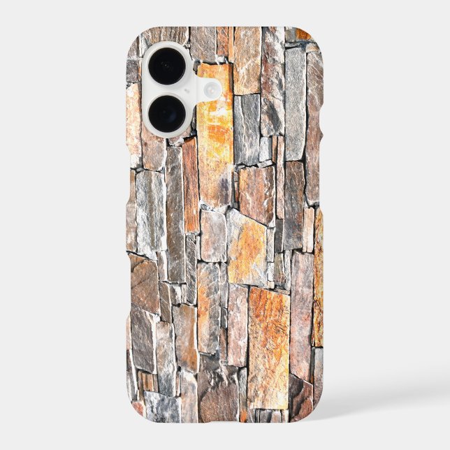 Rustic Flagstone natural stone pattern bricks Case-Mate iPhone Case (Back)