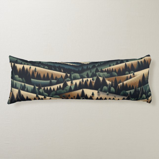 Rustic Flannel - cabin decor Body Pillow (Front)