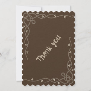 Rustic Flat Friendship Thank You Card...