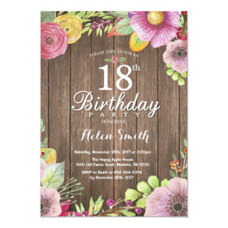 18 birthday invitation