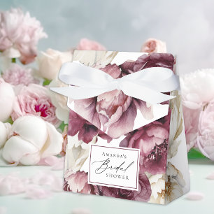Rustic Floral Abundance Bridal Shower Favor Boxes