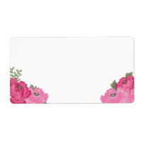 Rustic Floral Blank Large Address Labels