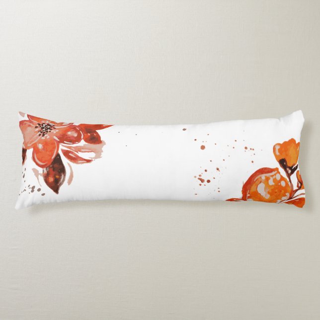 Rustic Floral Body Pillow (Front)