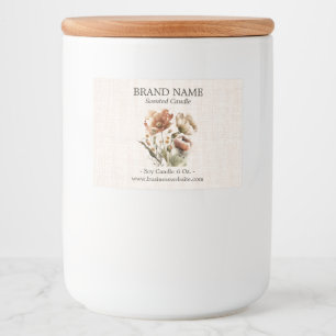 Rustic Floral Boho color Product Label 3x2