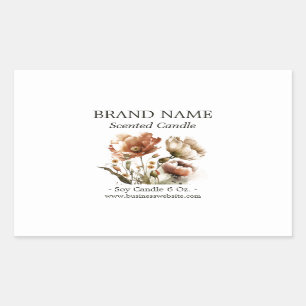 Rustic Floral Boho Product Label