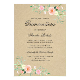 rustic quinceañera invitations zazzle
