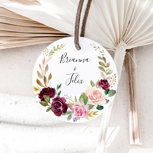 Rustic Floral Botanical Wedding Envelope Seals