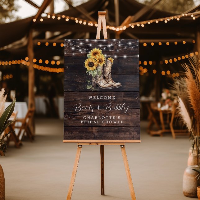 Rustic Floral Bridal Shower Welcome Sign  (Creator Uploaded)