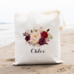 Rustic Floral bridesmaid,Wedding Gift Tote Bag<br><div class="desc">Check out over 200 popular styles of wedding tote bags from the "Wedding Tote Bags" collection of our shop! Click “Edit Design” will allow you to customize further. You can change the font size, font color and more! wedding tote bags, tote bags wedding, floral tote bags, rustic floral, rustic tote...</div>