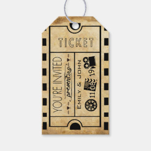 Rustic Floral Broadway Ticket Tags
