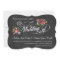 Rustic Floral Chalkboard Wedding Invitations