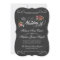 Rustic Floral Chalkboard Wedding Invitations