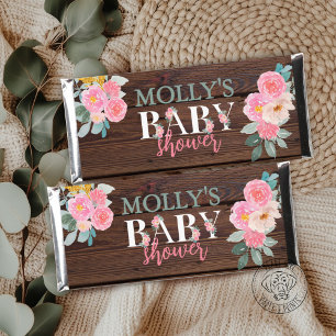 Rustic Floral Chocolate Bar Wrap