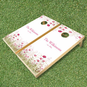Rustic Floral Cornhole Set