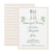 Rustic Floral Cutlery Rehearsal Dinner Invitation