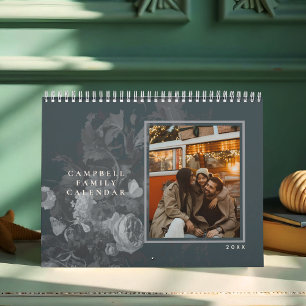 Rustic Floral Elegant Chic Vintage Photo 2027 Calendar