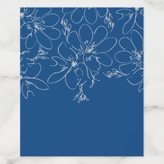 Rustic Floral Envelope Liners | Blue 