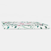 Rustic Floral & Green Foliage Pattern | Wedding Guest Book (Spine)