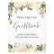 Rustic Floral Greenery Wedding Guestbook Sign
