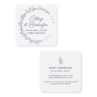 Rustic Floral Lavender Hearts Wreath