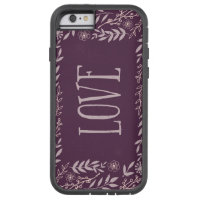 Rustic Floral Love | Purple Tough Xtreme iPhone 6 Case