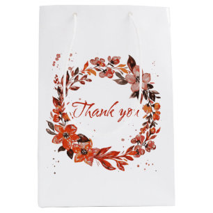 Rustic Floral Medium Gift Bag