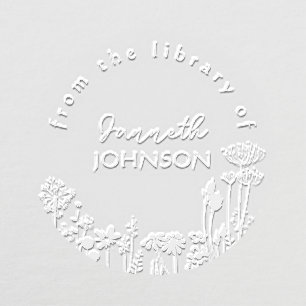 Rustic Floral Modern Lettering From The Library Em Embosser