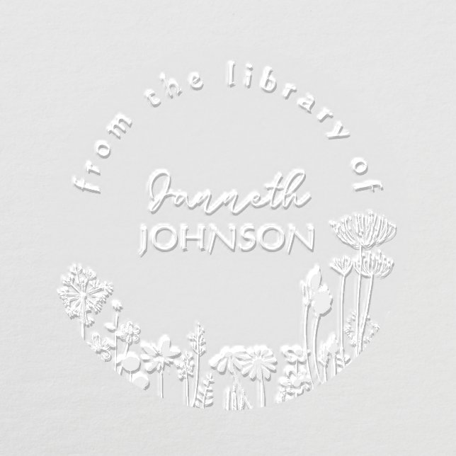 Rustic Floral Modern Lettering From The Library Em Embosser (Design)