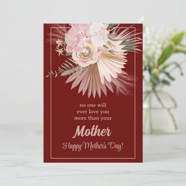 Rustic Floral Mother’s Day Card – Blooming Togethe (Standing Front)