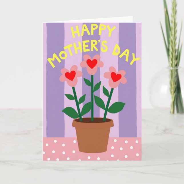 Rustic Floral Mothers Day Card (Front)