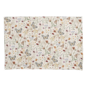 Rustic Floral Pillow Case