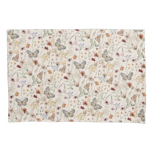 Rustic Floral Pillow Case