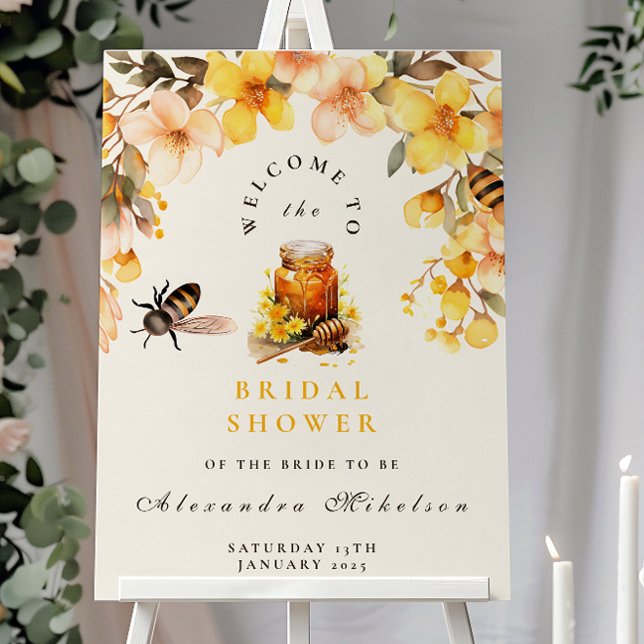  Rustic Floral She Found Her Honey Bridal Foam Board (Creator Uploaded)