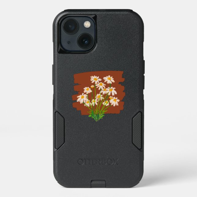 Rustic floral simple design loving nature otterbox iPhone case (Back)