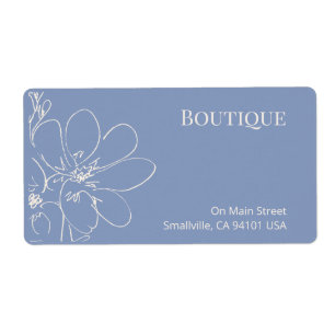 Rustic Floral Small Business Shipping Label