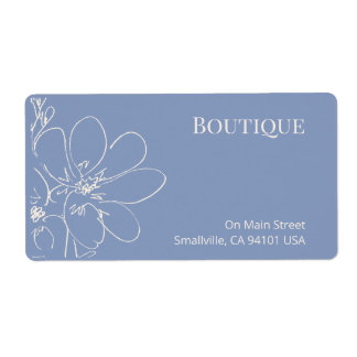 Rustic Floral Small Business Shipping Label