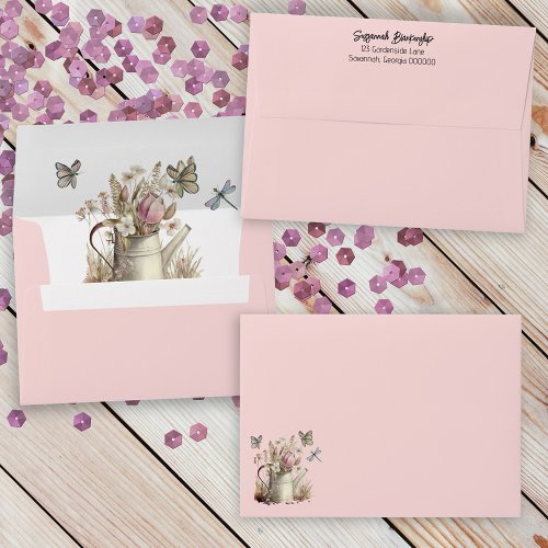 Rustic Floral Special Occasion Mail Out Envelope