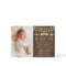Rustic Floral String of Lights Birth Announcements
