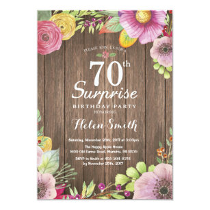 surprise 70th birthday invitations zazzle