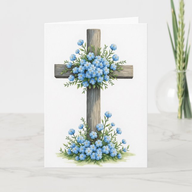 Rustic Floral Uprights Art Card (Front)