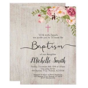 vintage baptism christening invitations zazzle