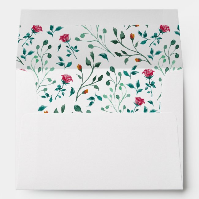 Rustic Floral Watercolor Pattern | Wedding