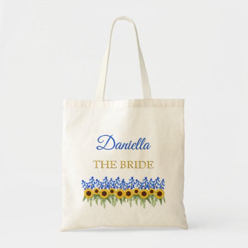 Rustic Floral Wedding Bridal To Be Tote Bag