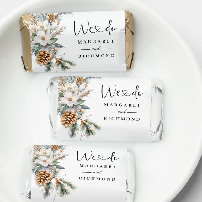 Rustic Floral Winter Wedding Sweet Favor (Creator Uploaded)