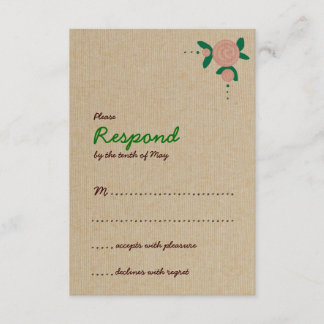 Rustic Floral Wreath Response