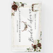 Rustic Florals | Bridal Shower Welcome Banner (Vertical)