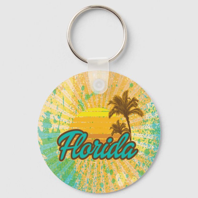 Rustic, Florida Keychain (Front)
