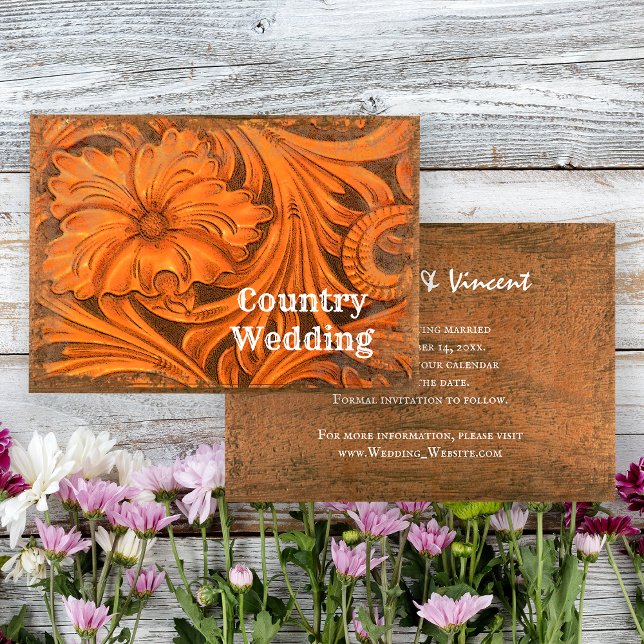 Rustic Flower Country Wedding Save the Date (Creator Uploaded)